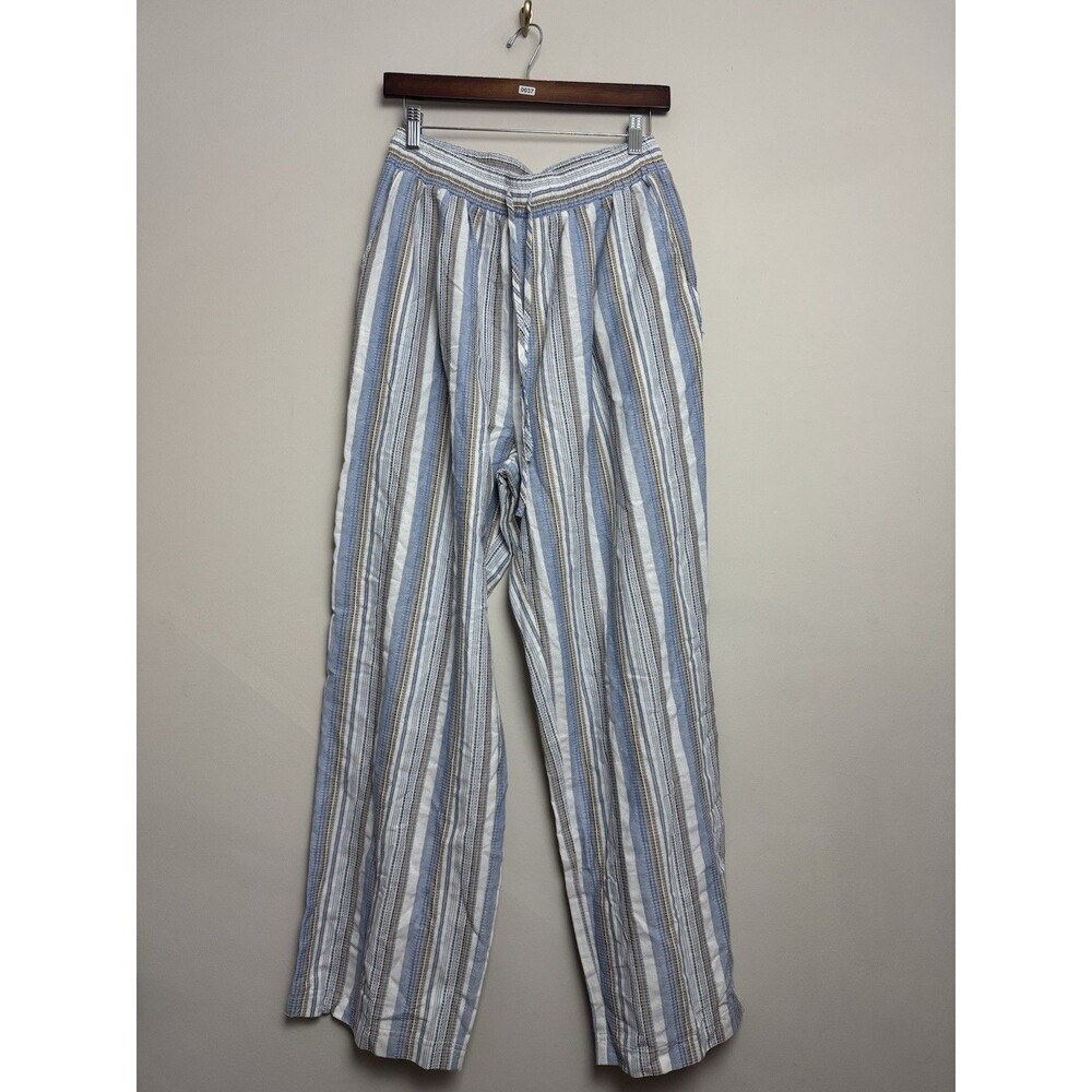 Reclaimed Vintage Pants Size Medium Striped Cotton Elastic Waist Urban Outfitter